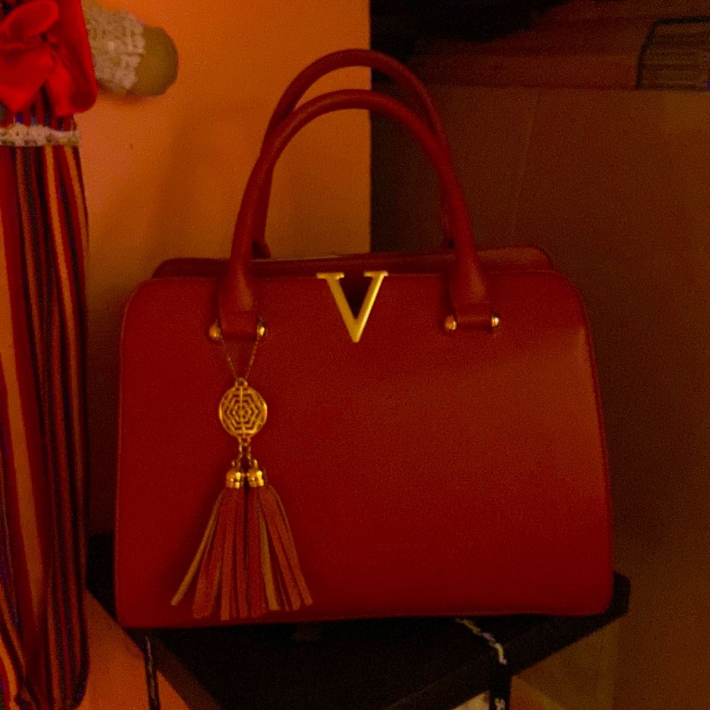 Grossi Red handbag and crossbody